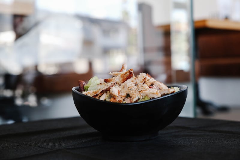 Rio Power Bowl with grilled chicken and quinoa
