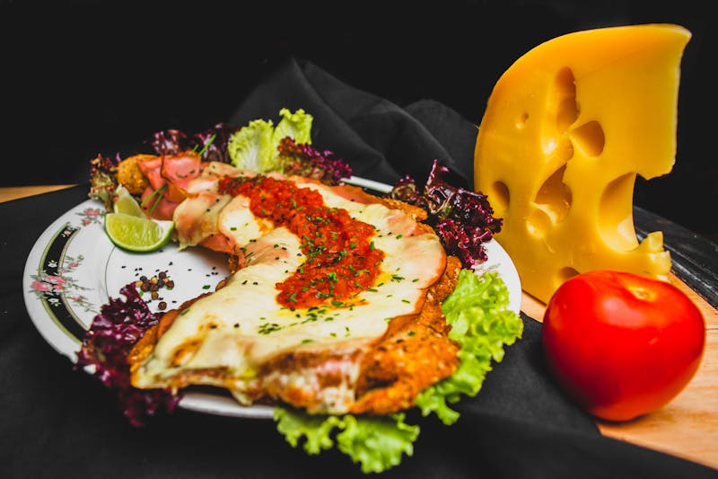 Tostada Salad with chicken and tortilla shell